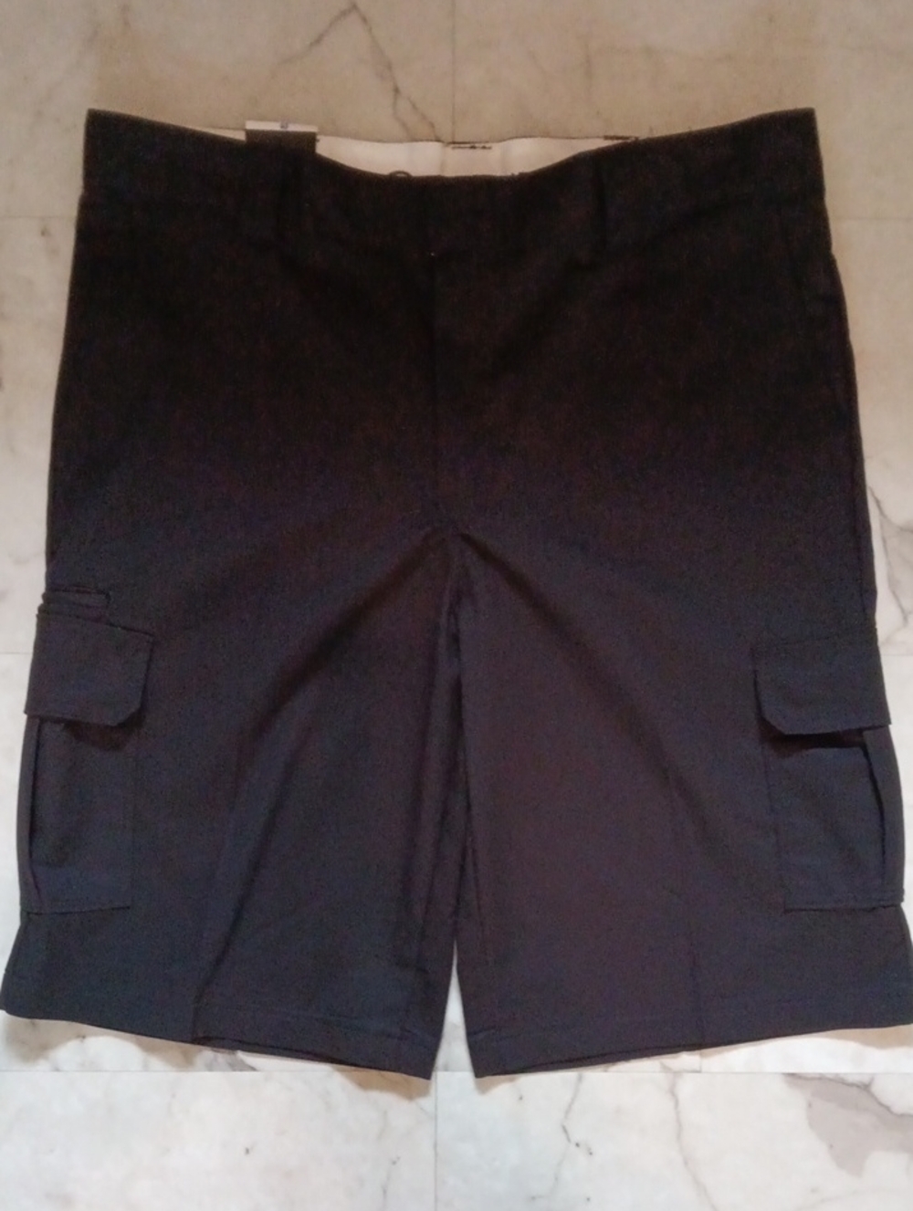 Dickies Black Cargo Shorts with Side Pockets